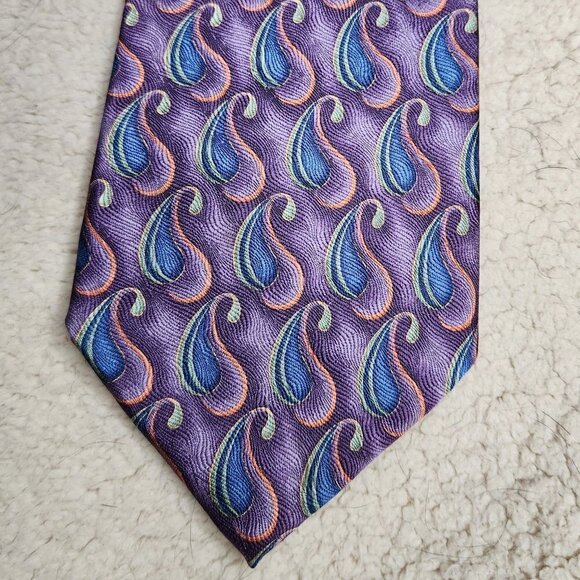 Nordstorm Purple Paisley Neck Tie - Picture 1 of 3